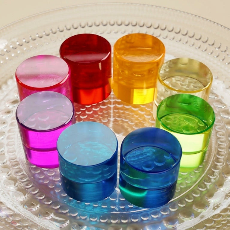 Bauspiel Lucent Cylinders, 64-Piece Set