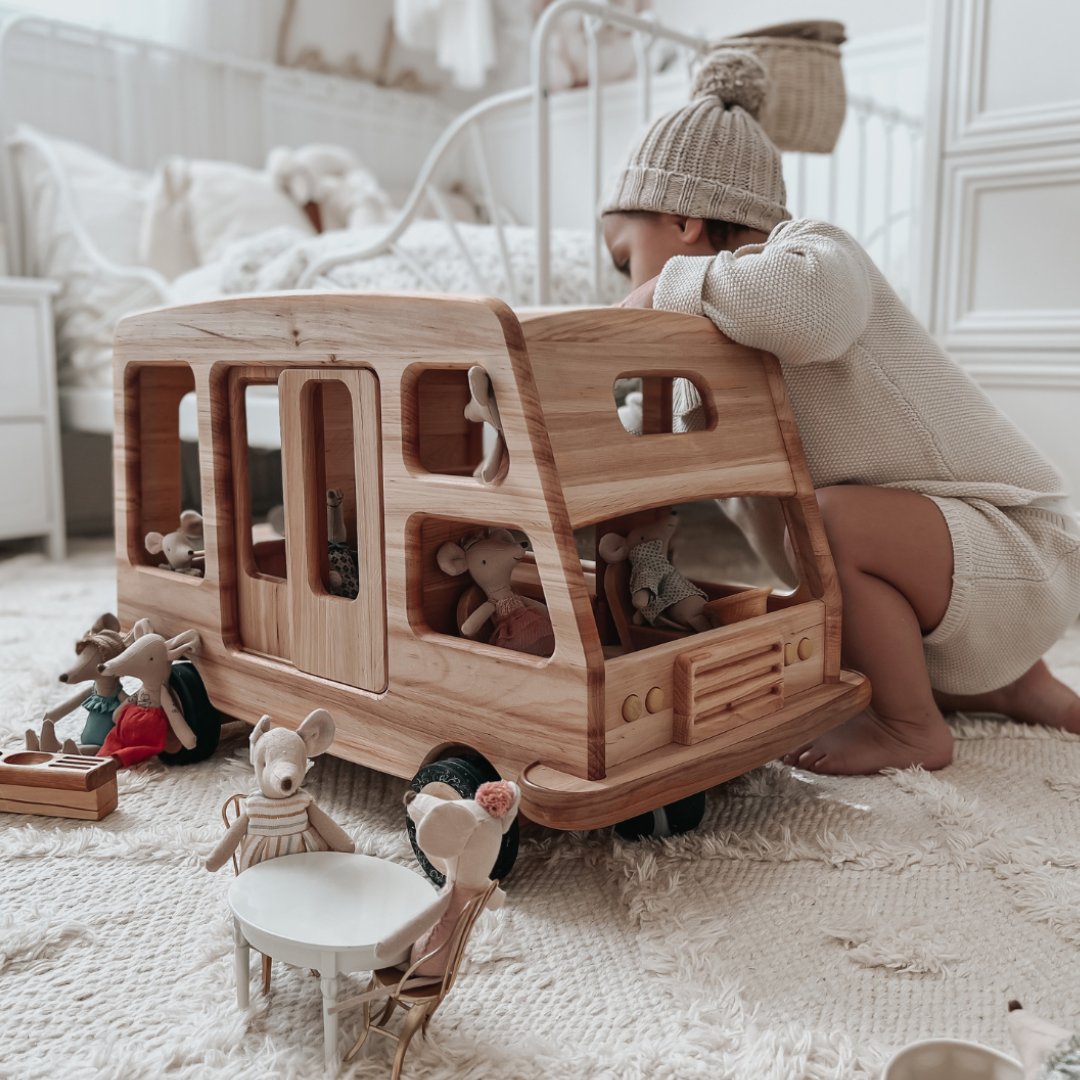 Drewart Camper Van ドリュワート キャンピング カー Drewart Camper Van, Natural – My Toy Wagon