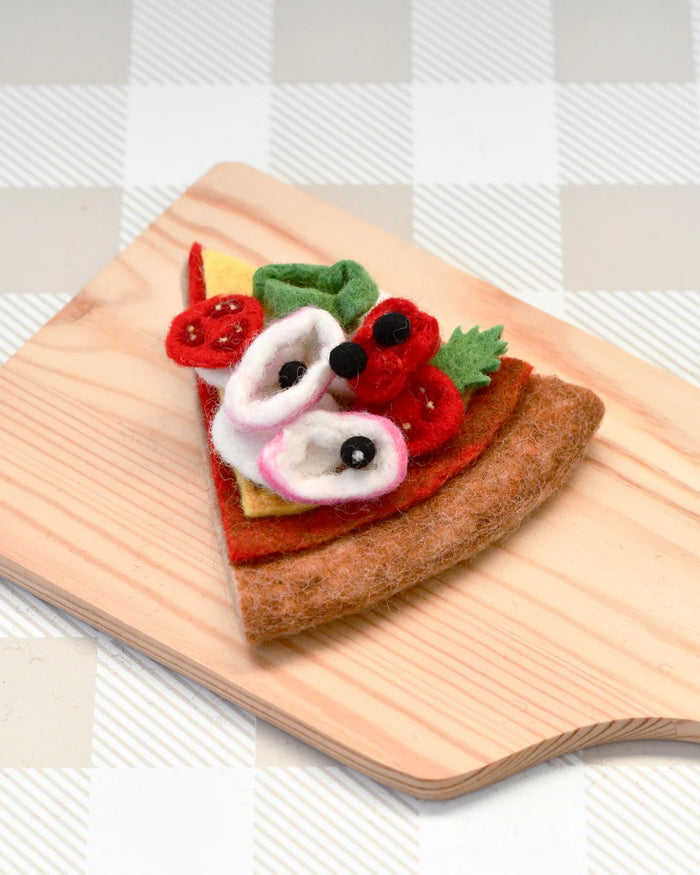 Felt Mediterranean Pizza Slice