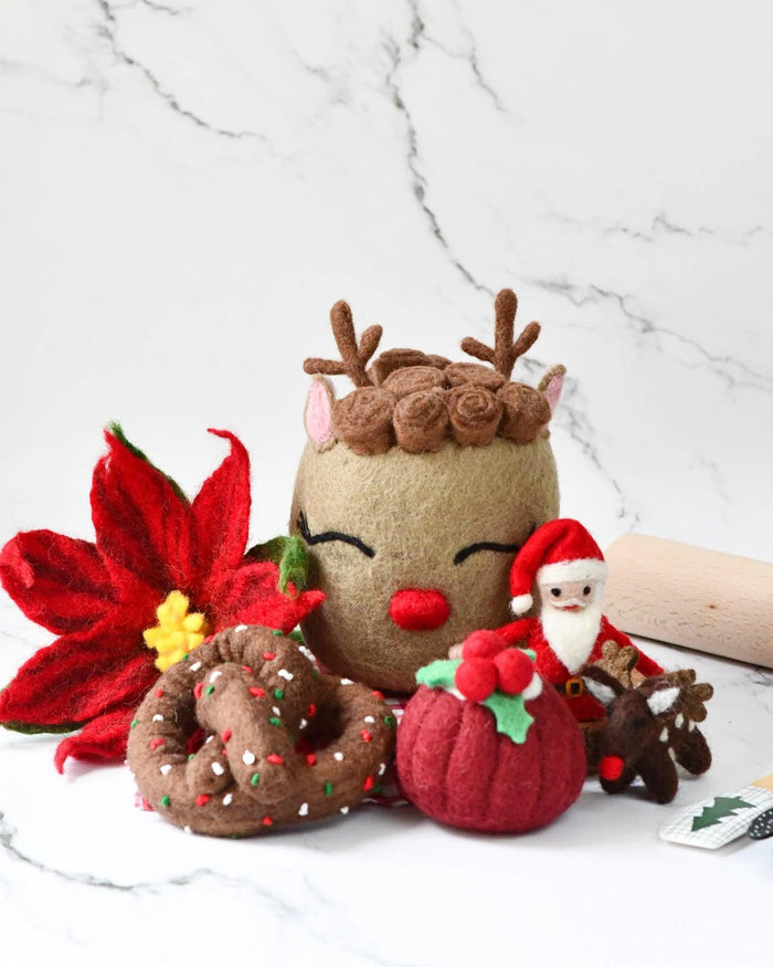 Felt Christmas Play Food Grazing Box, Set C