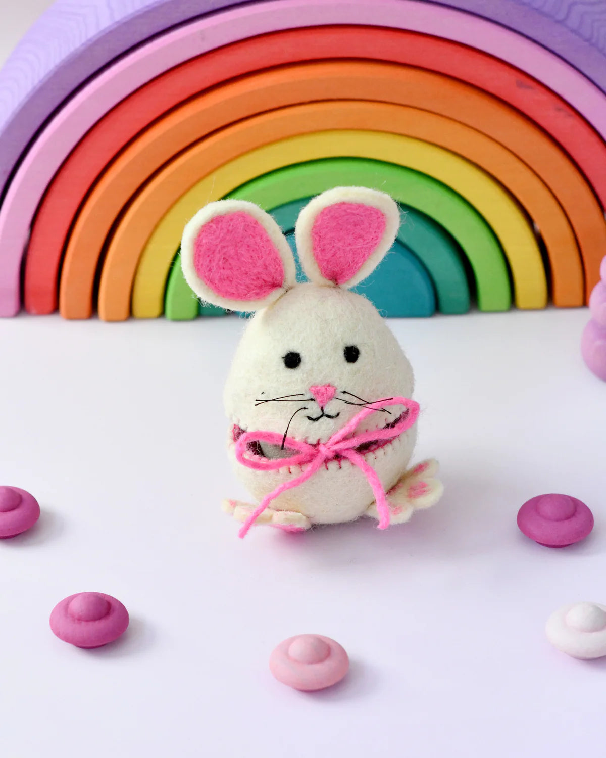 Sale Felt Egg Cover, Hopping Bunny with Pink Ears – My Toy Wagon