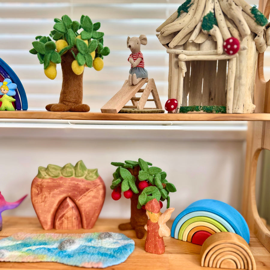 Felt Apple Tree, handmade felt toy from Little Brood.
