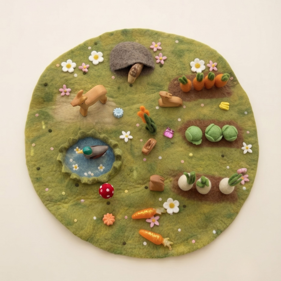 Wildflower Meadow Felt Play Mat