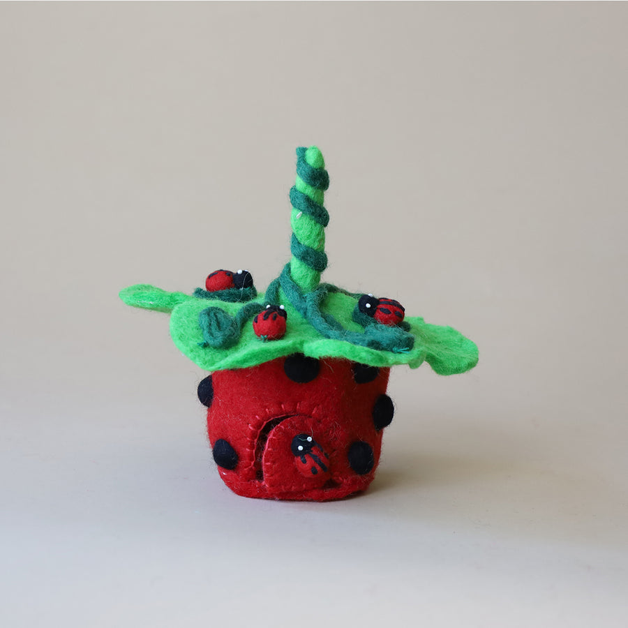 Felt Red Ladybird Tiny Home