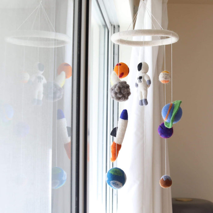 Felt Spaceman Baby Mobile