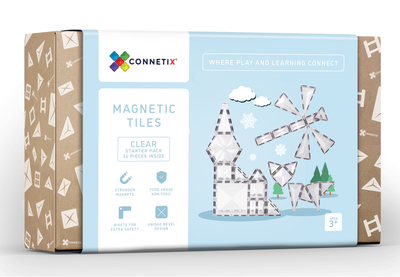 Connetix Tiles 34 pc Clear Starter Pack
