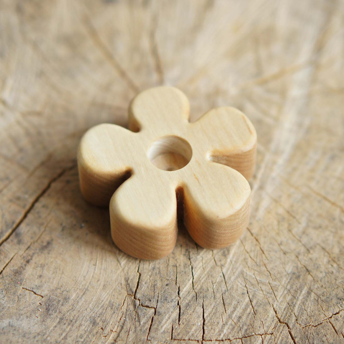 Waldorf Flower Stand, a hand-carved wooden toy by Tiny Fox Hole.