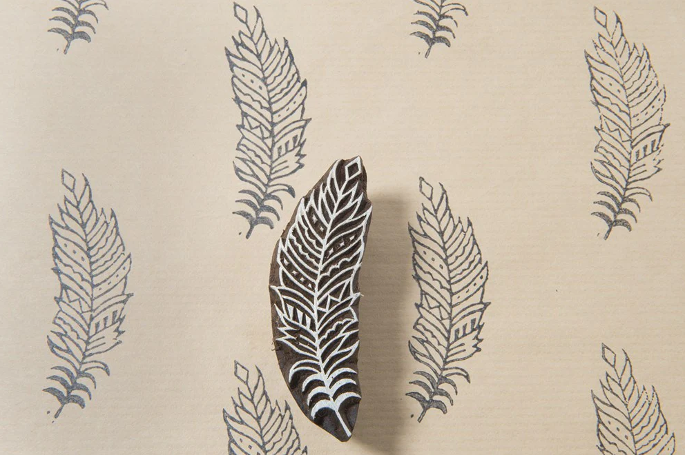 Fancy Feather Stamp