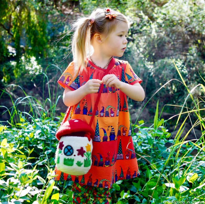 Felt Toadstool Fairy House Bag