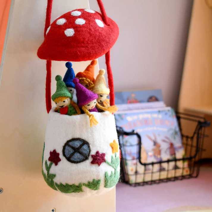 Felt Toadstool Fairy House Bag