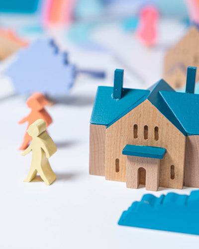 Eguchi Toys Landscape Blocks Puzzle, Large