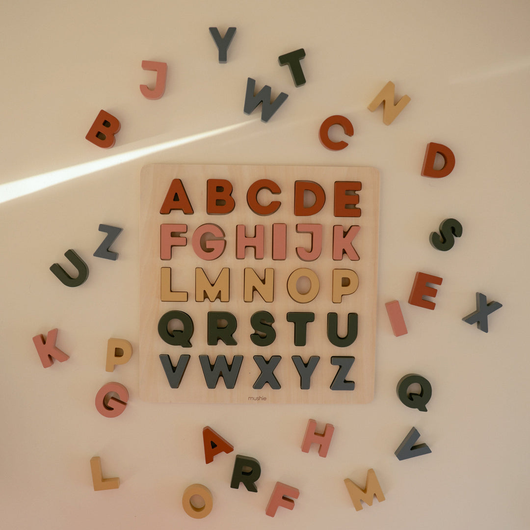 Wooden Alphabet Puzzle – My Toy Wagon