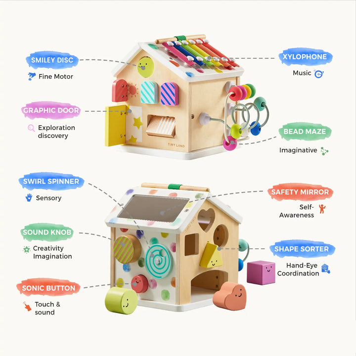 Sale Tiny Land® Cottage Activity Cube - Rainbow