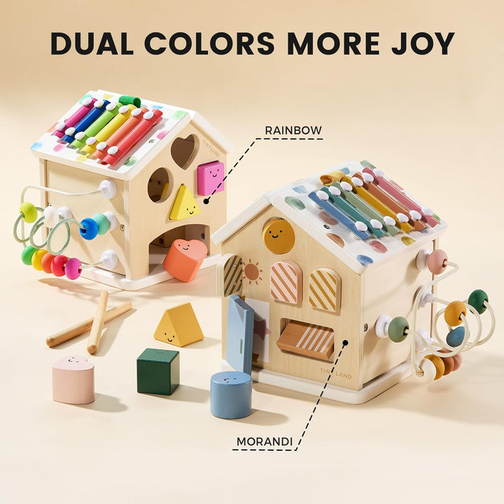 Sale Tiny Land® Cottage Activity Cube - Rainbow