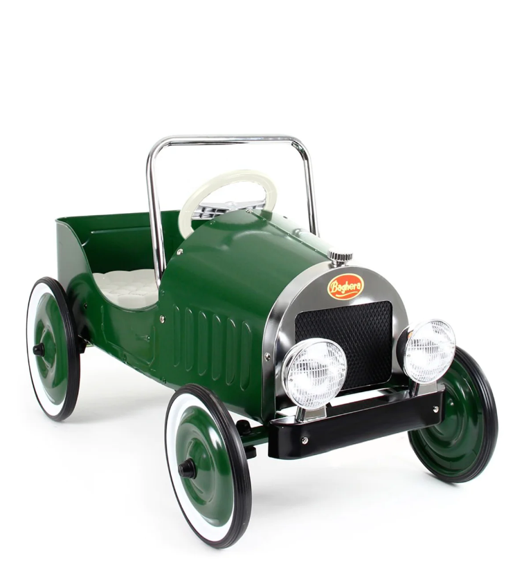 Baghera 1939 Ride On Classic Green Pedal Car My Toy Wagon