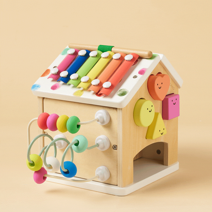 Sale Tiny Land® Cottage Activity Cube - Rainbow