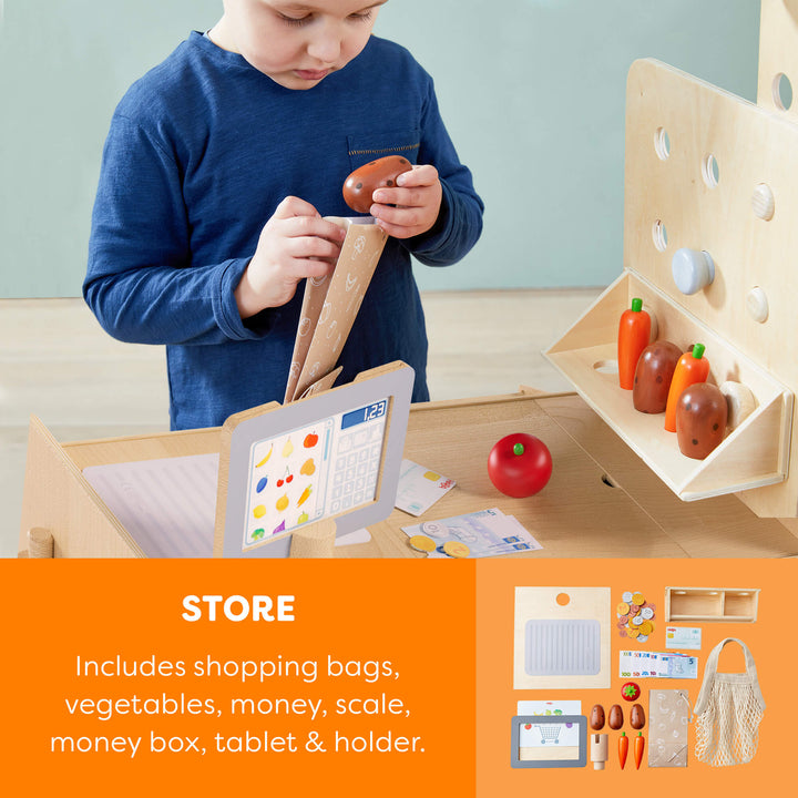 Creative Play 3 in 1 – Play Kitchen, Store &amp; Workshop