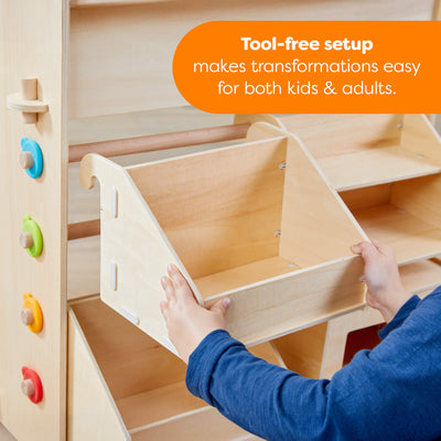 Creative Play 3 in 1 – Play Kitchen, Store & Workshop