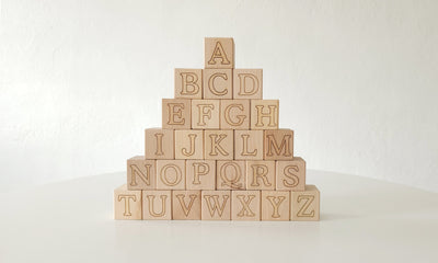 Bannor Maple ABC Block Set