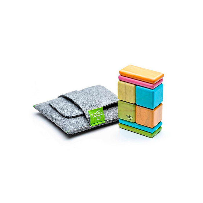 Tegu Original Pocket Pouch 8-piece magnetic wooden blocks