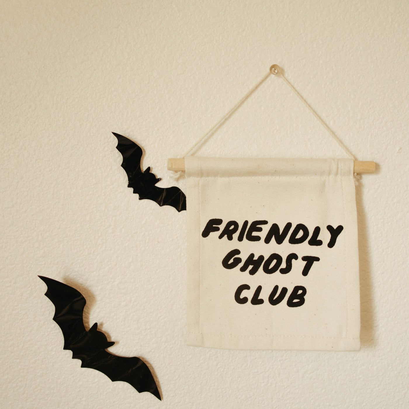 friendly ghost club hang sign