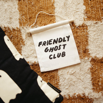 friendly ghost club hang sign