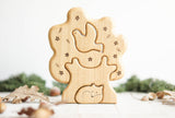 Wooden Tree Puzzle with Bird and Fox · view 2