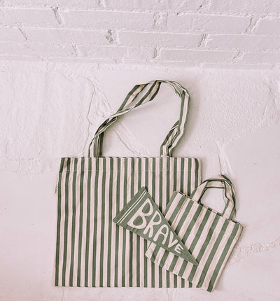 Brave Canvas Pennant | Handmade Triangle Wall Flag