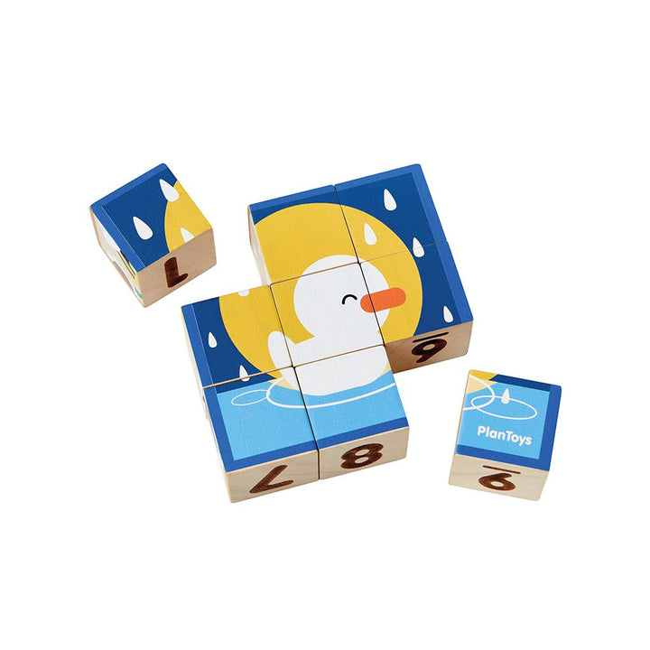 Plan Toys Animal Puzzle Cubes