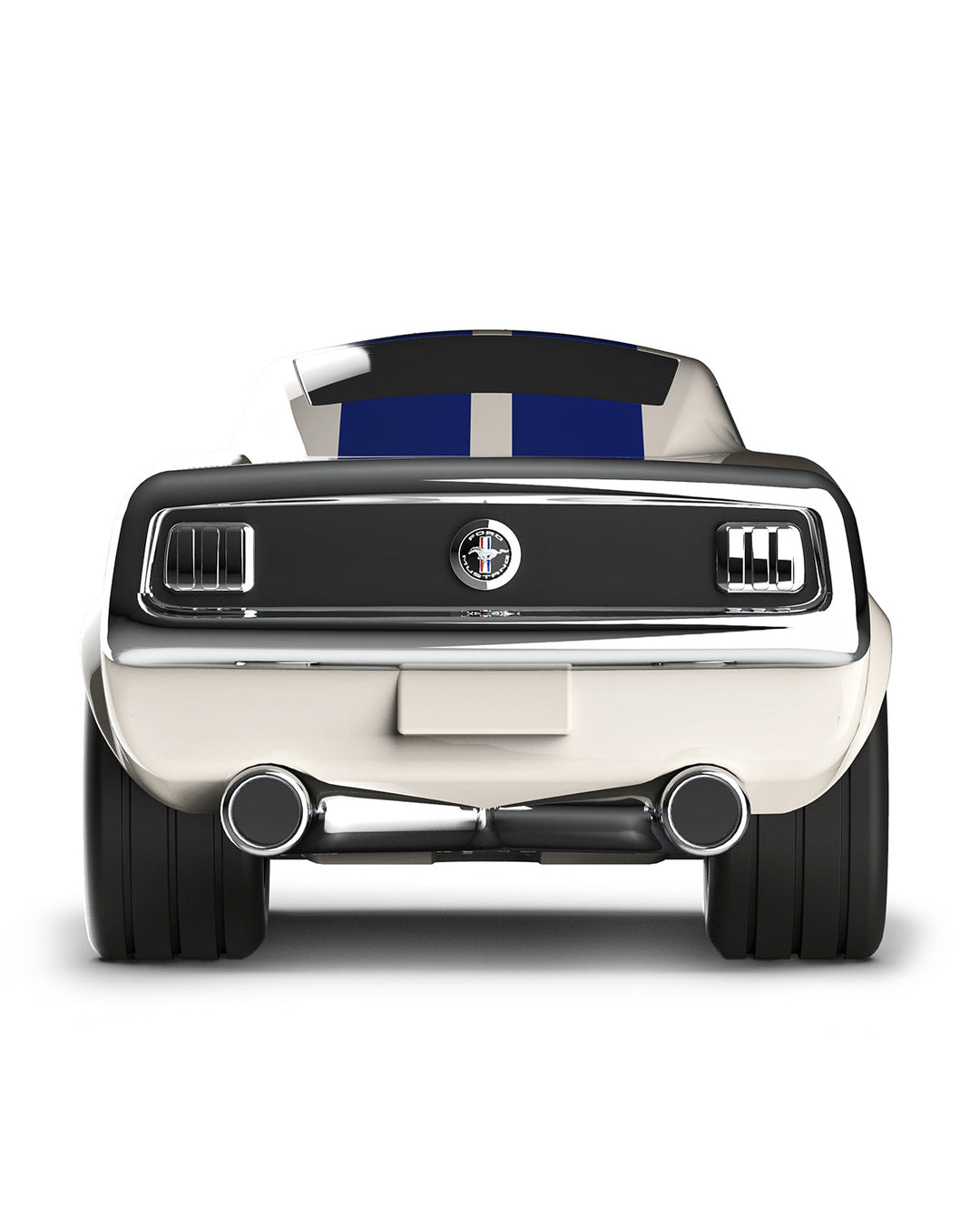 Baghera Ford Mustang Racing Car, Ivory White