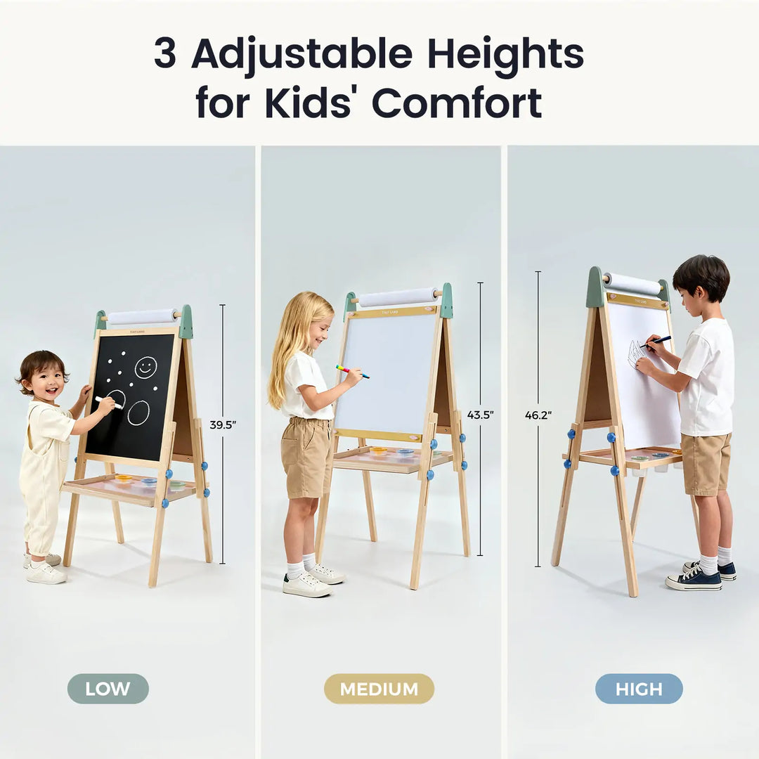 Tiny Land® 3-in-1 Art Easel for Kids - Morandi