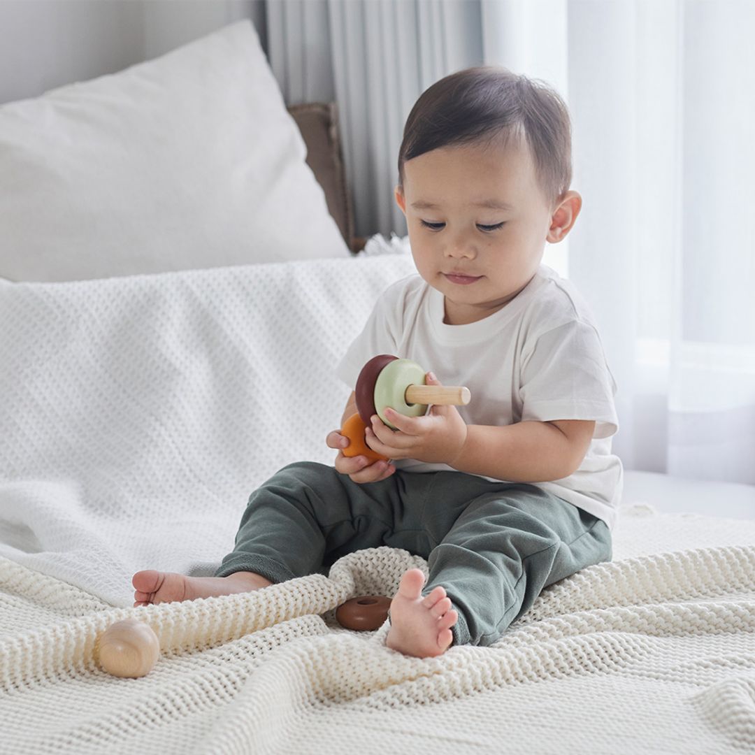 Plan Toys My First Stacking - Modern Rustic