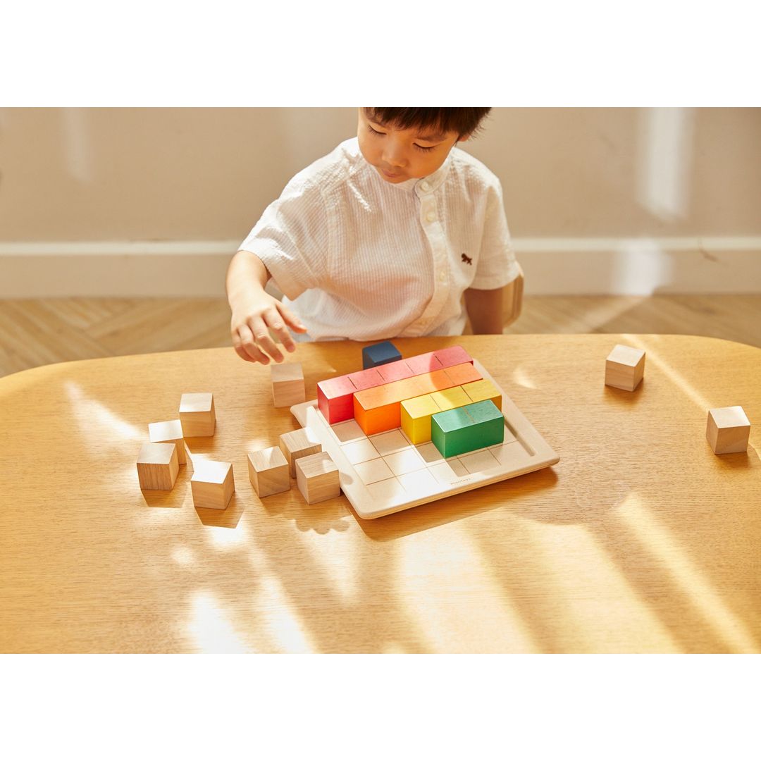 Plan Toys Colored Counting Blocks, Unit Plus