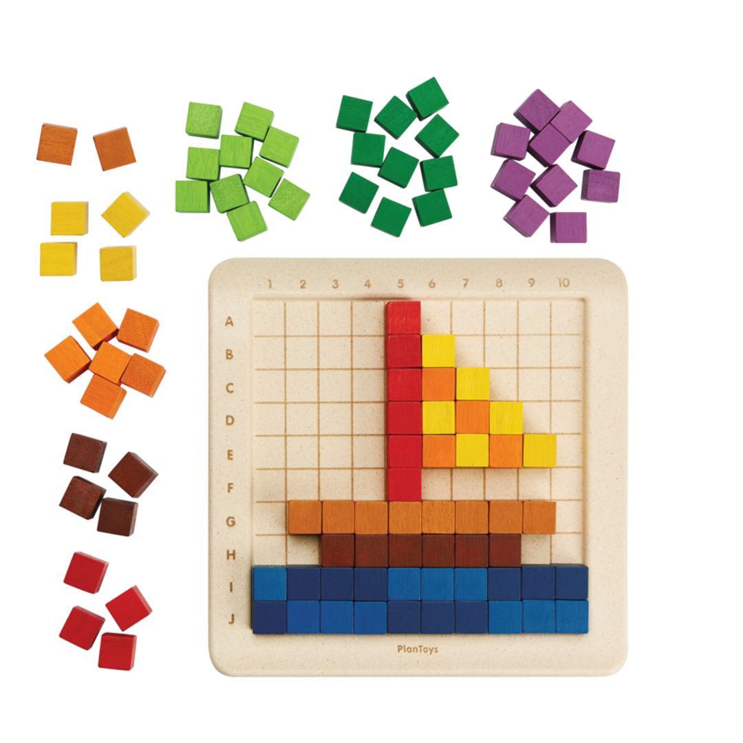 Plan Toys 100 Counting Cubes - Unit Plus
