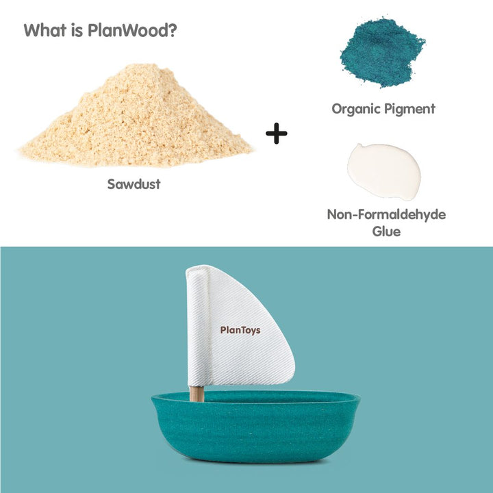 Plan Toys Sailing Boat - Polar Bear