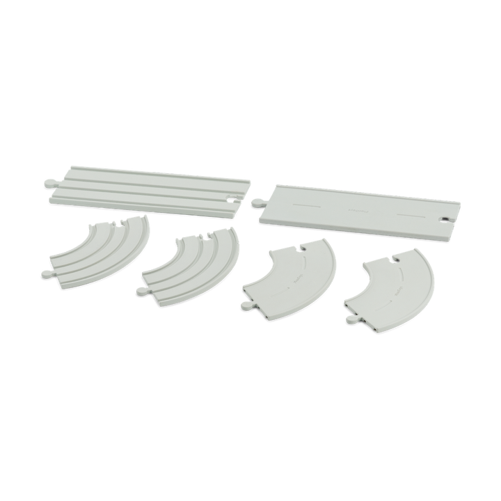 Plan Toys Rubber Road &amp; Rail Expansion Tracks - Set C