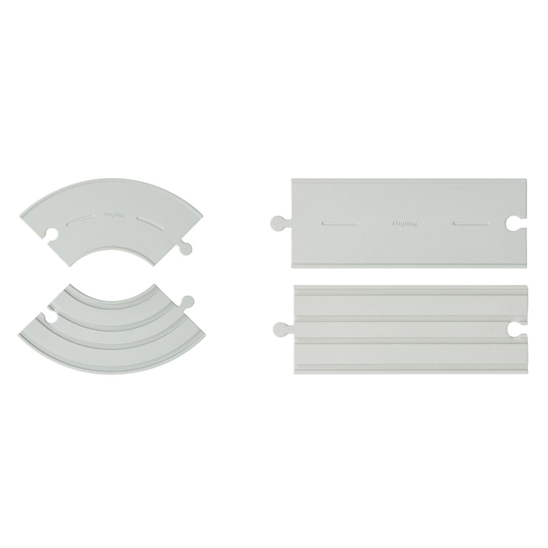 Plan Toys Rubber Road &amp; Rail Expansion Tracks - Set C