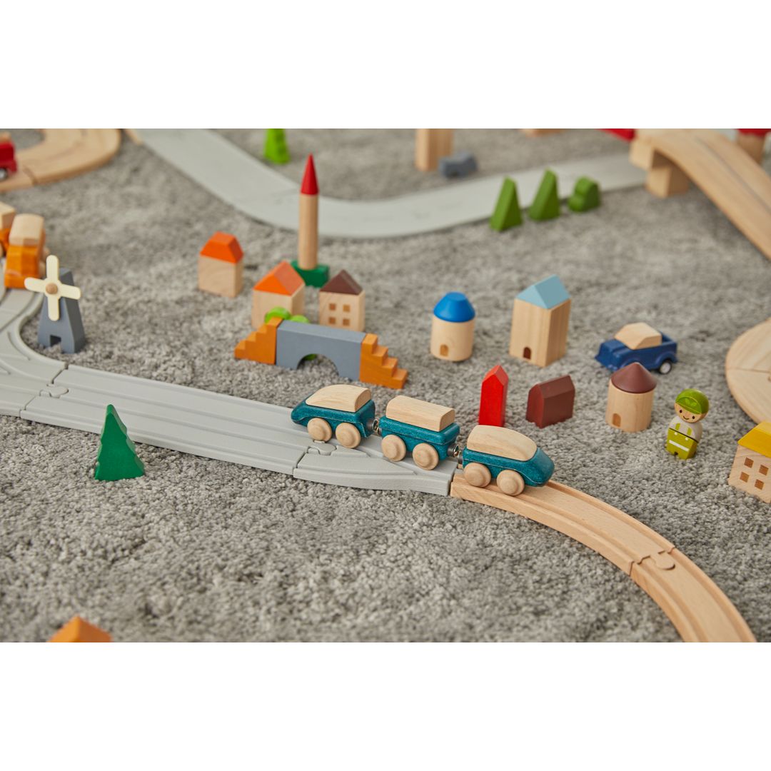 Plan Toys Rubber Road & Rail Adaptor Tracks – My Toy Wagon Plan Toys Rubber Road & Rail Adaptor Tracks – My Toy Wagon
