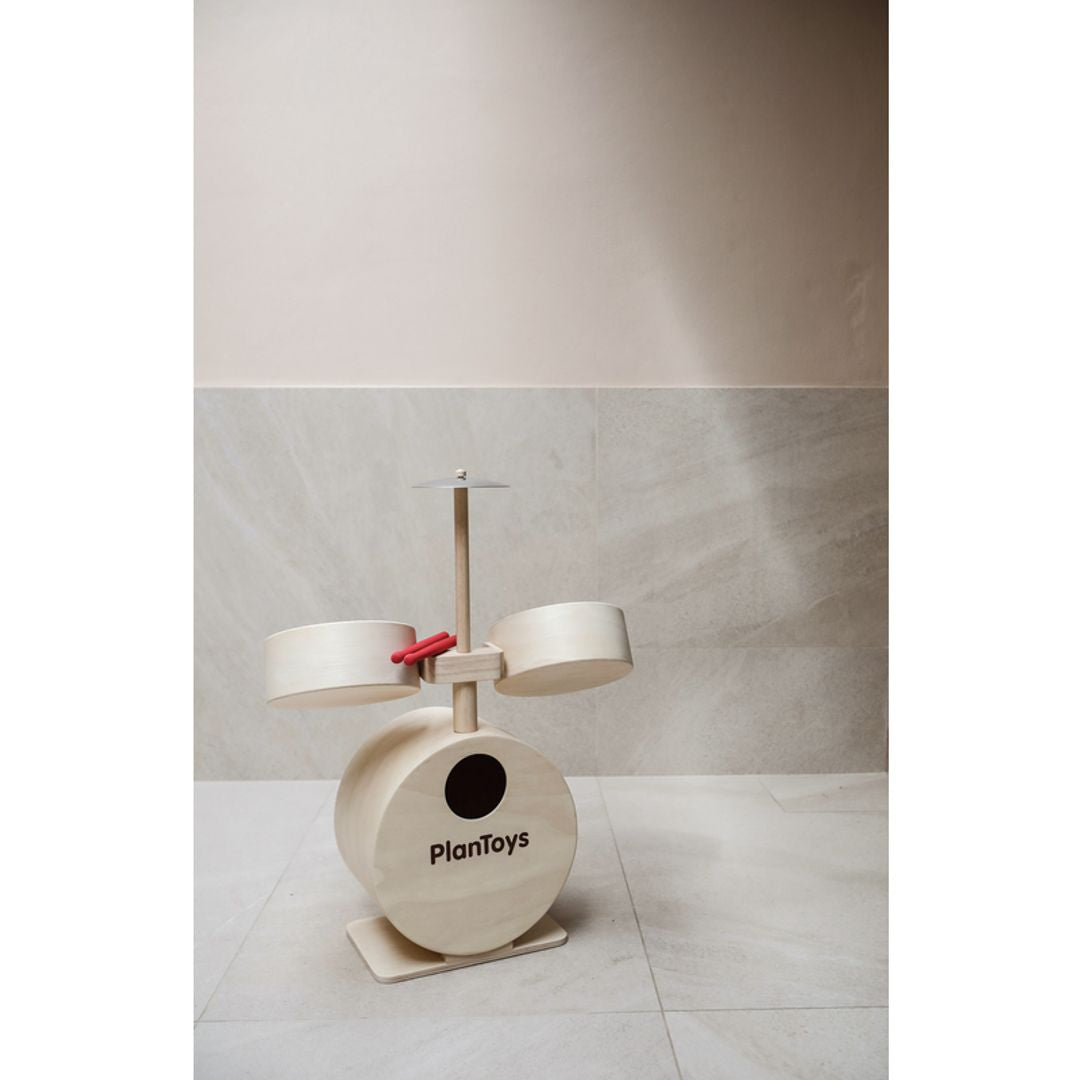Plan toys drum set hotsell