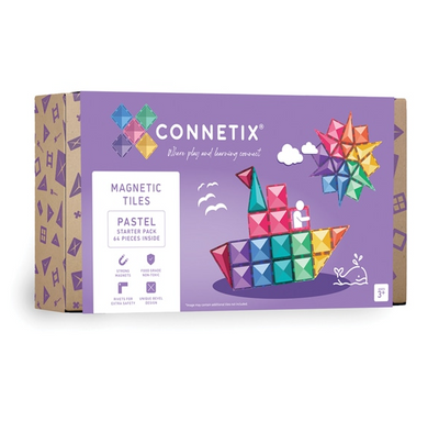Connetix Tiles 64 Piece Pastel Starter Pack