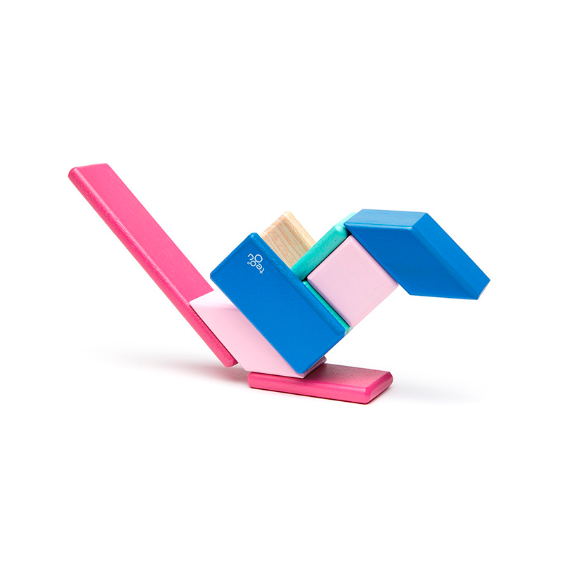 14-Piece Set Magnetic Wooden Blocks Tegu Classics