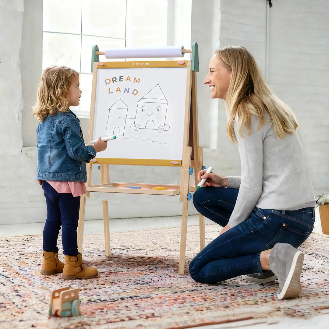 Tiny Land® 3-in-1 Art Easel for Kids - Morandi