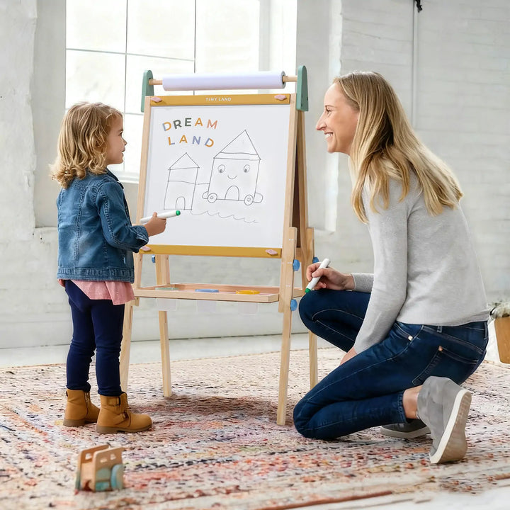 Tiny Land® 3-in-1 Art Easel for Kids - Morandi