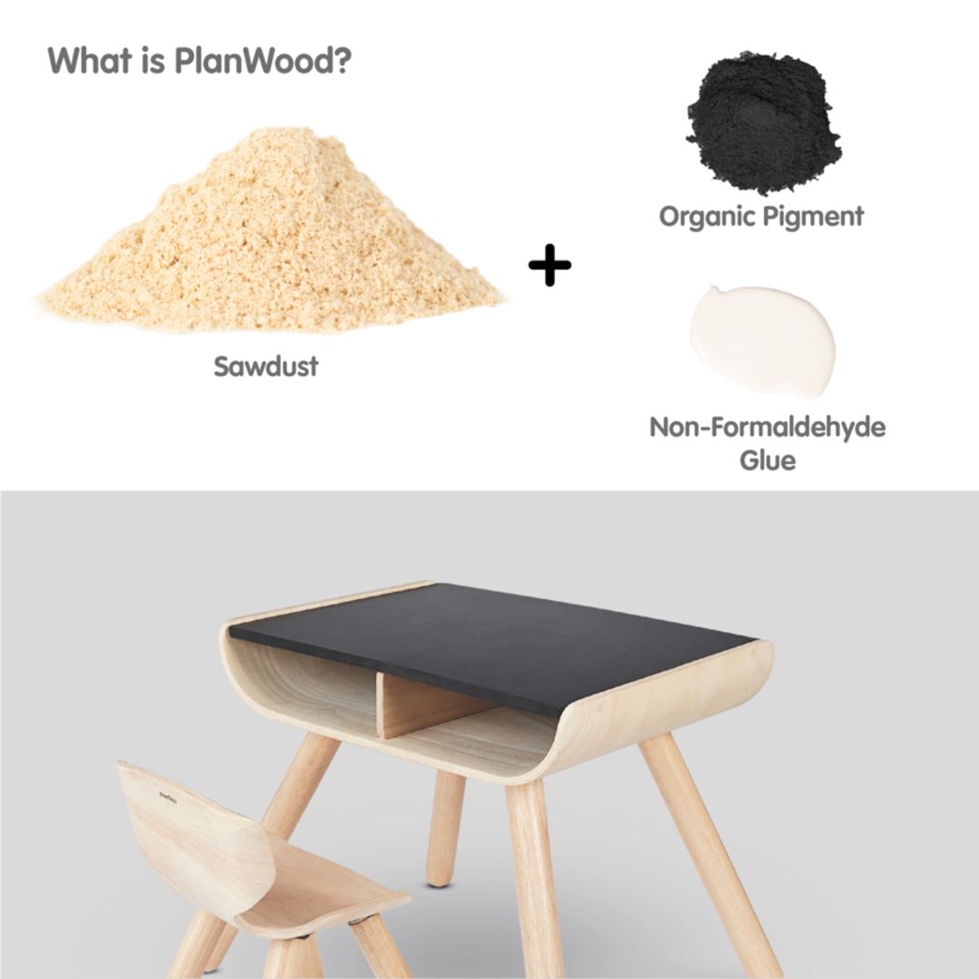 Plan Toys Table &amp; Chair, Black