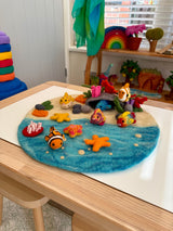 Felt Clown Fish, soft wool felt sized for small hands. · view 5