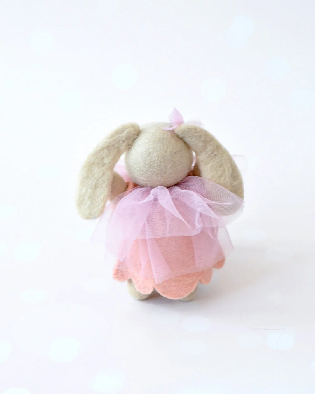 Sale Adorable Rabbit Felt Doll with Pink Tutu Dress