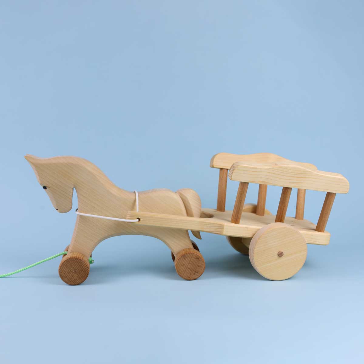 Atelier des Peupliers Wooden Horse with Cart