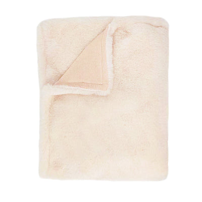 Charmante Luxe Faux Fur Baby Blanket-Pink