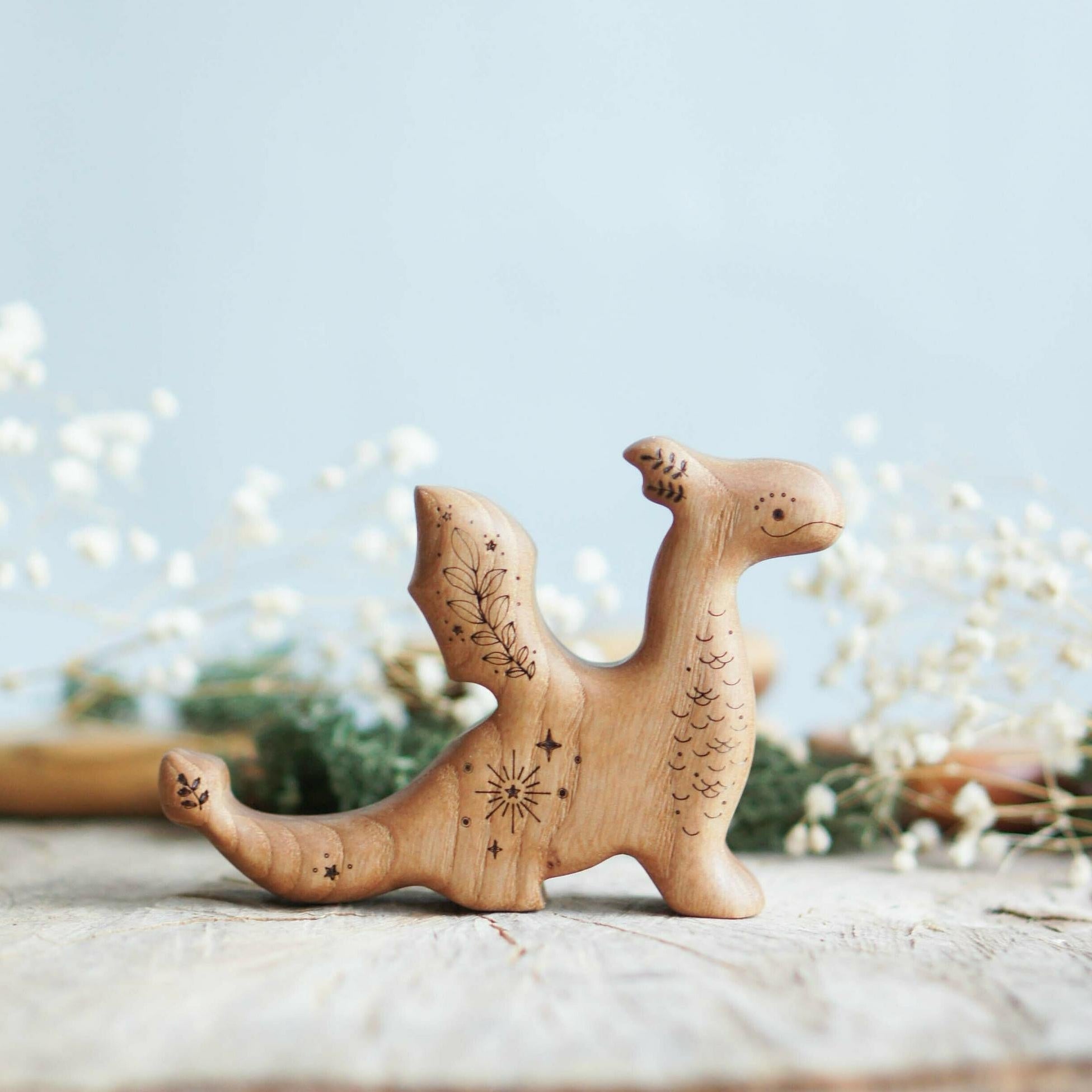 Wooden Baby Dragon | Tiny Fox Hole | My Toy Wagon