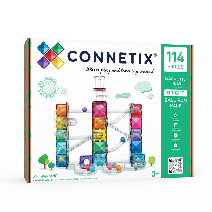 Connetix Ball Run Bright Pack 114 pieces, box front